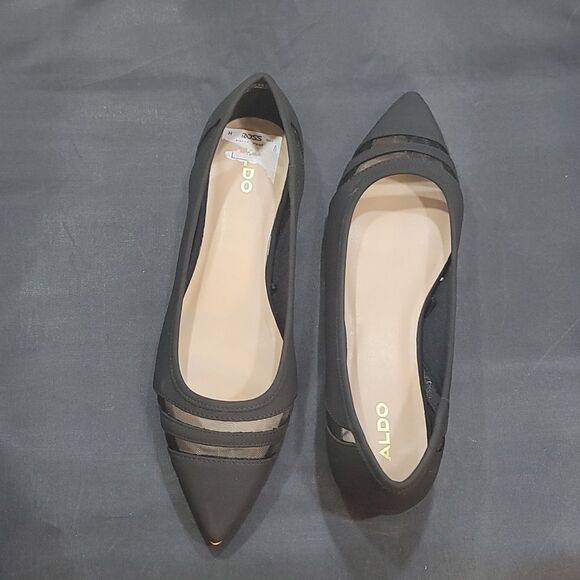 BRAND NEW ALDO POINTED TOE SLIP-ON WOMEN"S LEATHER FLAT G1 - Picture 3 of 13